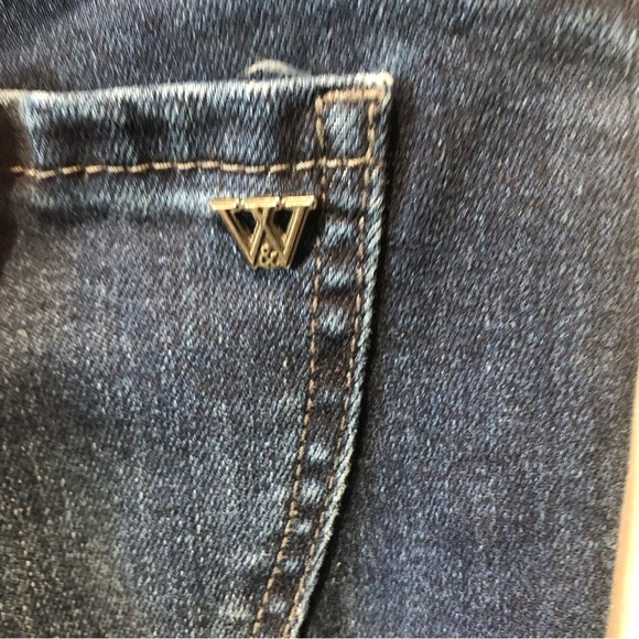 Wit and Wisdom like new crop straight leg jean stretchy elasticized waist 4 - Picture 5 of 9